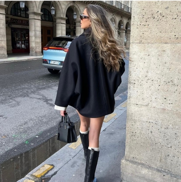 ZARA MANTECO WOOL COAT Black - Picture 10 of 17